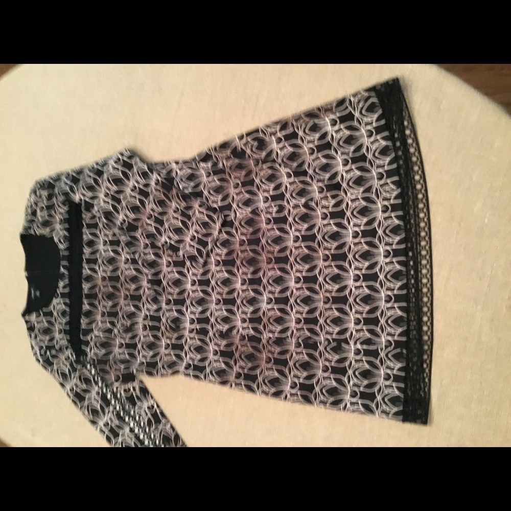 Alfani 16P black & white dress